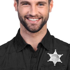 Sheriff' Badges Silver - 12 Pack by Windy City Novelties- NOV318DZ
