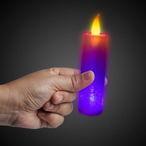 LED Flameless Multi-Color Glitter Candle by Windy City Novelties- LIT923EA