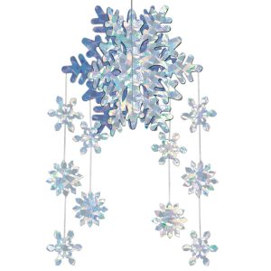 Snowflake Hanging Decoration by Windy City Novelties- DEC20190EA