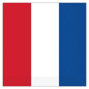 Patriotic Colors Lunch Napkins - 16 Per Unit by Windy City Novelties- PAP58227LUN