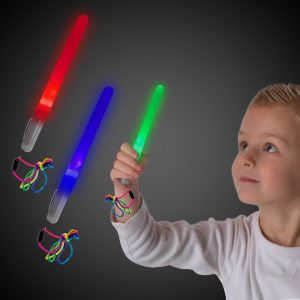 LED 7" Light Stick Wands by Windy City Novelties- LIT199DZ