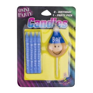 Blue Birthday Boy Candles Pack by Windy City Novelties- CDL45050UN