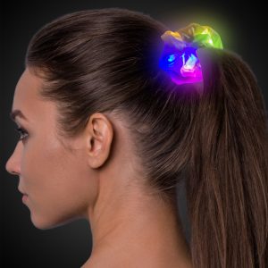 LED White Scrunchie by Windy City Novelties- APR034EA