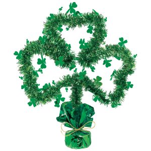 Shamrock Tinsel Centerpiece by Windy City Novelties- DEC280023EA
