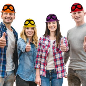 Jockey Helmets - 4 Pack by Windy City Novelties- HAT092UN