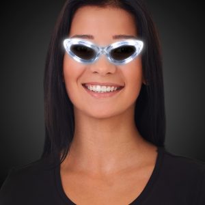 LED White Sunglasses by Windy City Novelties- LIT-LIT753EA