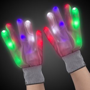 LED Rainbow Gloves by Windy City Novelties- APR1061UN