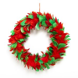 Red & Green 12" Wreath by Windy City Novelties- DEC57903EA