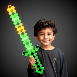 LED Green Pixel Sword by Windy City Novelties- WEA1080EA