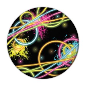 Glow Party 7" Plates by Windy City Novelties- PAP8132PUN