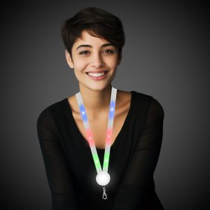 Multi-Color LED Lanyard by Windy City Novelties- LIT59-LIT596EA