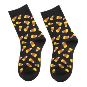 Candy Corn Halloween Socks by Windy City Novelties- APR217UN