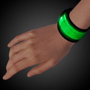 LED Green Slap Bracelet by Windy City Novelties- LIT52-LIT527EA