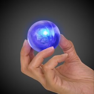 Blue LED and Light - Up Bounce Balls - 12 Pack by Windy City Novelties- LIT422DZ