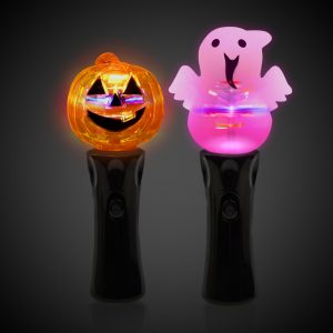 LED Pumpkin & Ghost Spinner Wands Assortment by Windy City Novelties- RCL003UN