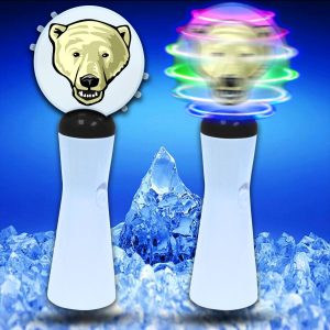 LED Polar Bear Coin Spinner Wand by Windy City Novelties- COI104EA