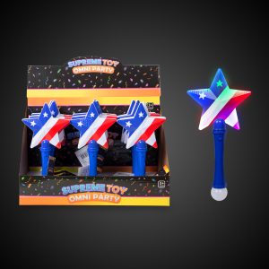 LED Patriotic Wands Retail Counter Display by Windy City Novelties- RCL228UN