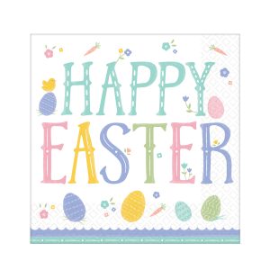 Happy Easter Dinner Napkins by Windy City Novelties- PAP2496DUN