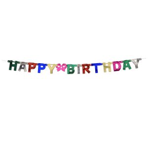 Happy Birthday Letter Banner by Windy City Novelties- DEC2298EA