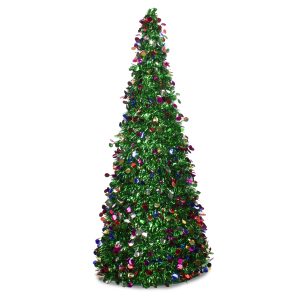 Christmas Tinsel Tree 24" Centerpiece by Windy City Novelties- DEC243957EA
