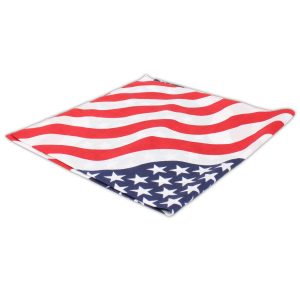 Stars and Stripes 22" Cotton Bandanas - 12 Pack by Windy City Novelties- APR009DZ