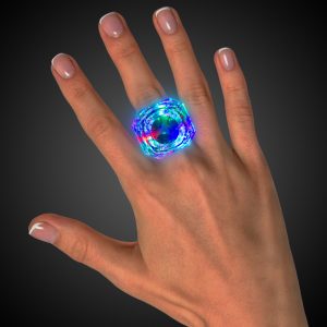 LED Multi-Color Diamond Rings by Windy City Novelties- LIT010DZ
