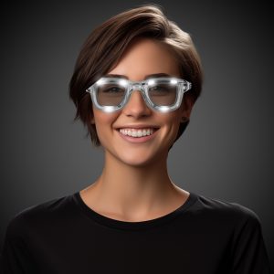 White LED Retro Sunglasses by Windy City Novelties- LIT7-LIT779EA