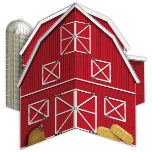 Red Barn Centerpiece by Windy City Novelties- DEC52194EA