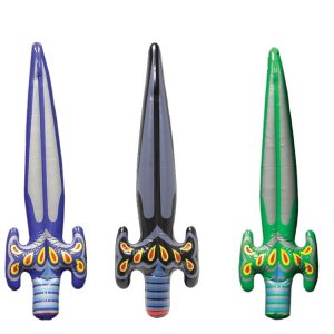Medieval Inflatable Swords - 30" Multi - Color, 12 Pack by Windy City Novelties- INF047DZ