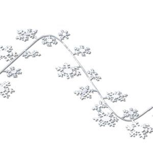 Snowflakes 25' Garland by Windy City Novelties- DEC20662WEA