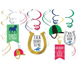 Derby Day Swirl Decorations by Windy City Novelties- DEC670856UN