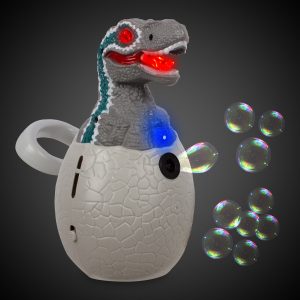 LED Dino Bubble Egg with Sound by Windy City Novelties- BUB090EA