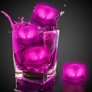 LED Pink Ice Cubes by Windy City Novelties- LIT9-LIT966DZ
