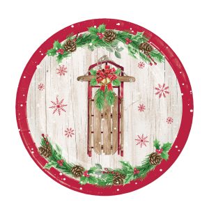 Vintage Christmas 7" Plates by Windy City Novelties- PAP3669PUN