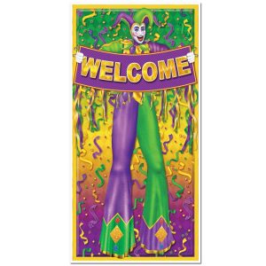 Mardi Gras Jester Door Cover by Windy City Novelties- DEC57320EA