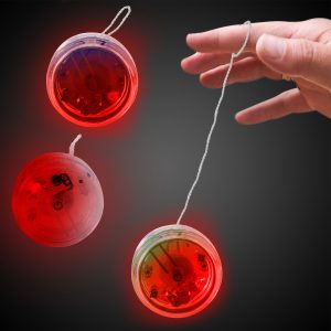 Red LED and Light - Up YoYo - 12 Pack by Windy City Novelties- LIT430DZ
