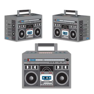 Boom Box Favor Boxes - 3 Per Unit by Windy City Novelties- DEC54126UN