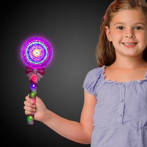LED Pink Lollipop Wand by Windy City Novelties- LIT1442EA