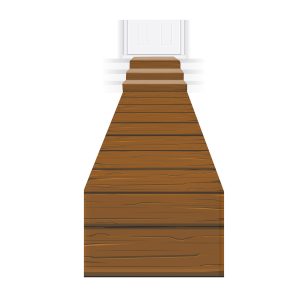Wooden Plank Floor Runner by Windy City Novelties- DEC53426EA