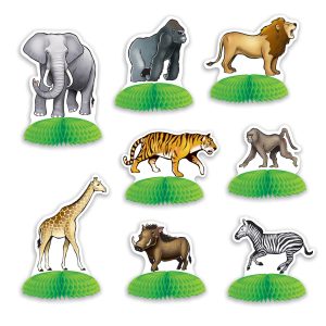 Safari Animal Centerpieces by Windy City Novelties- DEC53374UN