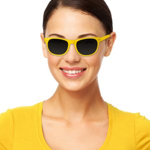 Yellow Retro Sunglasses by Windy City Novelties- GLS19-GLS193DZ