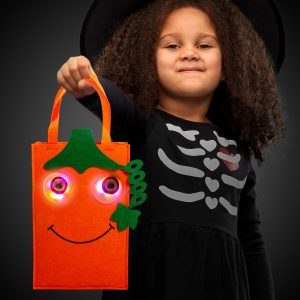 LED Trick or Treat Pumpkin Bag by Windy City Novelties- APR234EA
