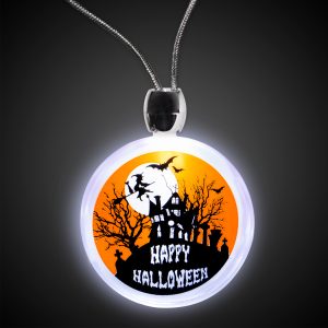 LED Haunted House Necklace by Windy City Novelties- LUN077EA