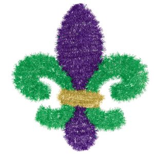 Fleur De Lis Tinsel Decoration by Windy City Novelties- DEC241990EA