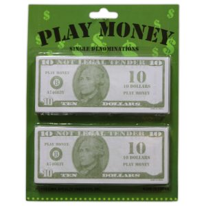 Play Money - $10 - 250 Pack by Windy City Novelties- NOV224UN