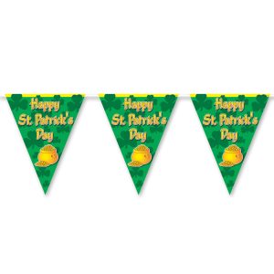 St. Patrick's Day Pennant Banner by Windy City Novelties- DEC30520EA