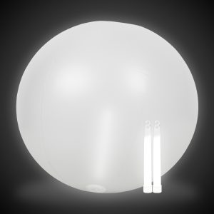 Glow in the Dark White 24" Beach Ball by Windy City Novelties- GNO11-GNO118EA