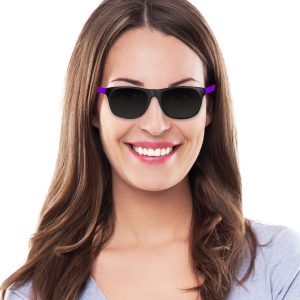 Neon Purple Retro Sunglasses - 12 Pack by Windy City Novelties- GLS09-GLS091DZ