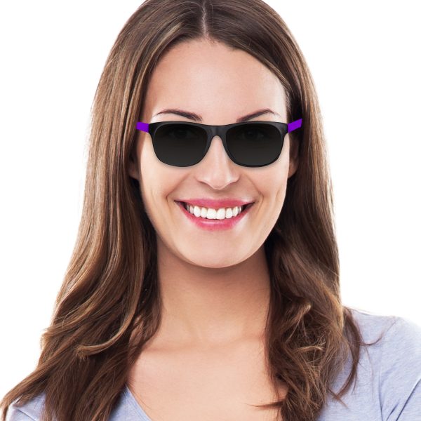 Neon Purple Retro Sunglasses - 12 Pack by Windy City Novelties- GLS09-GLS091DZ