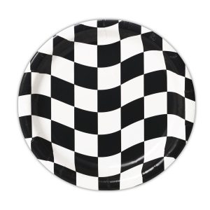 Checkered Plates 7" - 8 Per Unit by Windy City Novelties- PAP9944PUN